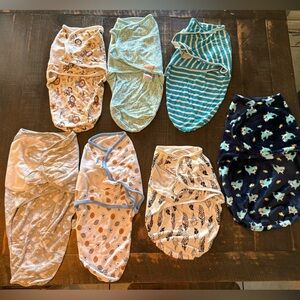 Colorful Baby Swaddle Lot of 7 Set